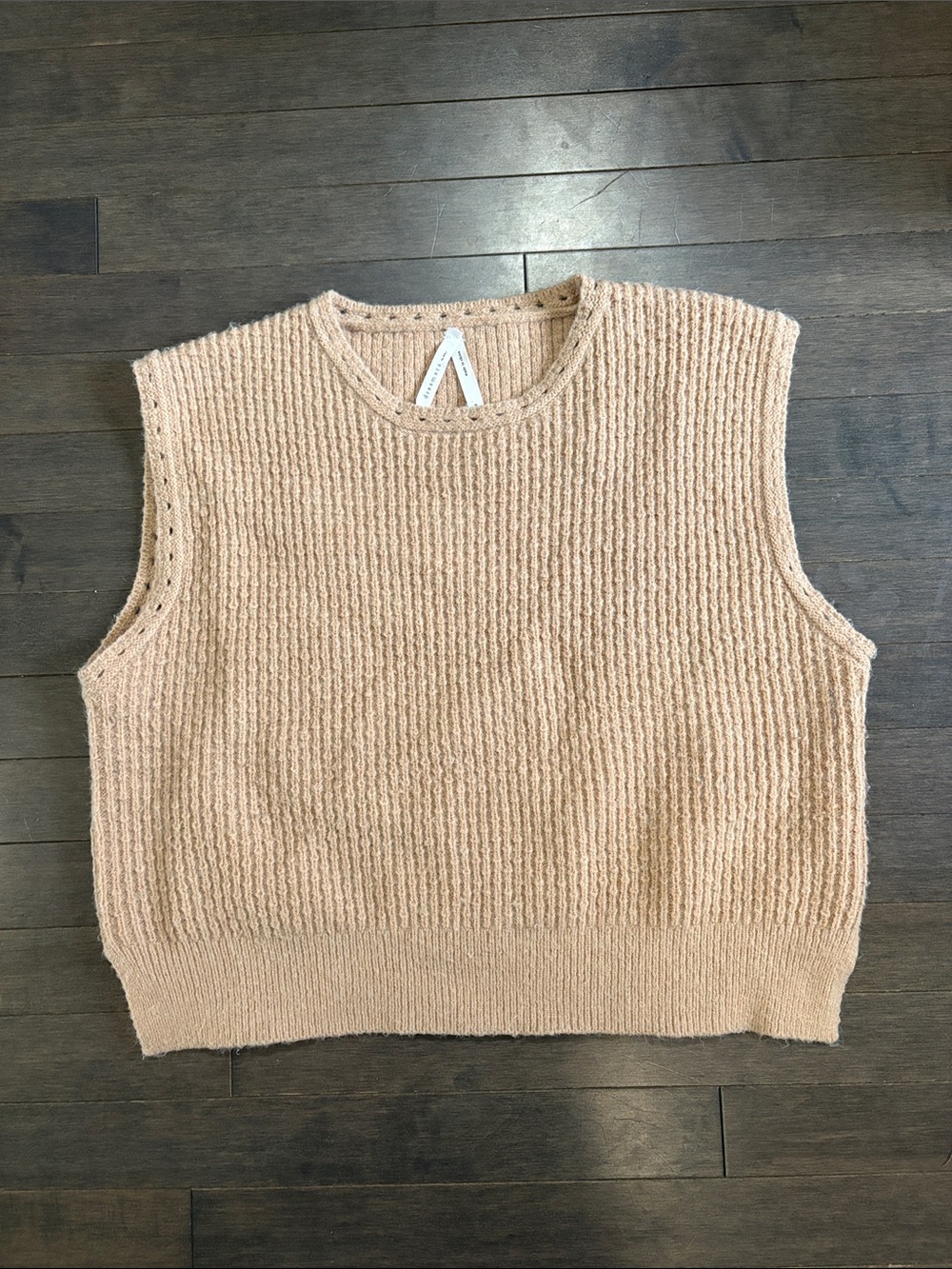 Dreamers by Debut Beige Knit Sweater Vest Women’s M